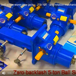 ball screw worm gear jacks - JTB-5T - anti-rotation mechanism