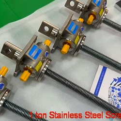 Stainless steel screw jack mechanism - 1 t - JSS-1T