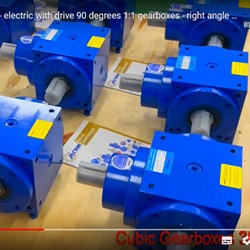 90 degree transmissions - jtp140 - electric with drive 90 degrees 1:1 gearboxes