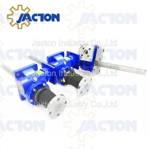 Servo Motor Mounts in Precision Screw Jack Table Lift Mechanism