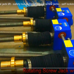 safety nut on travelling nut screw jacks