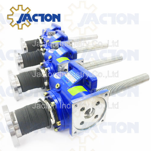 Servo Motor Mounts in Precision Screw Jack Table Lift Mechanism