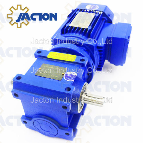 Inline Helical Gear Motors in Motorized Worm Gear Lift Systems