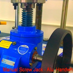 manual worm gear type jacks - height adjustable screw mechanism