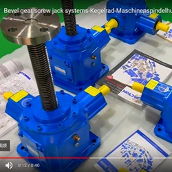 Bevel gear screw jack systems