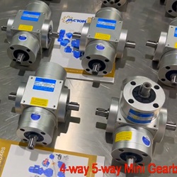 Bevel gearboxes (90° right angle gearbox) - JTP65 - 4 way - 5way