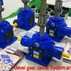 Screw jack using bevel gear mechanism - bevel gear ball screw jack lift system