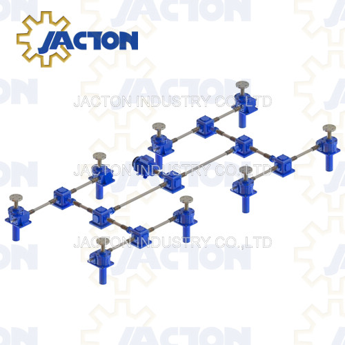 Synchronization Eight Screw Jack Lifting Systems