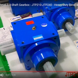 Bevel T 3-Shaft Gearbox - JTP210-JTP240