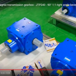 90 degree transmission gearbox - JTP240 - 90° 1:1 right angle bevel gearbox