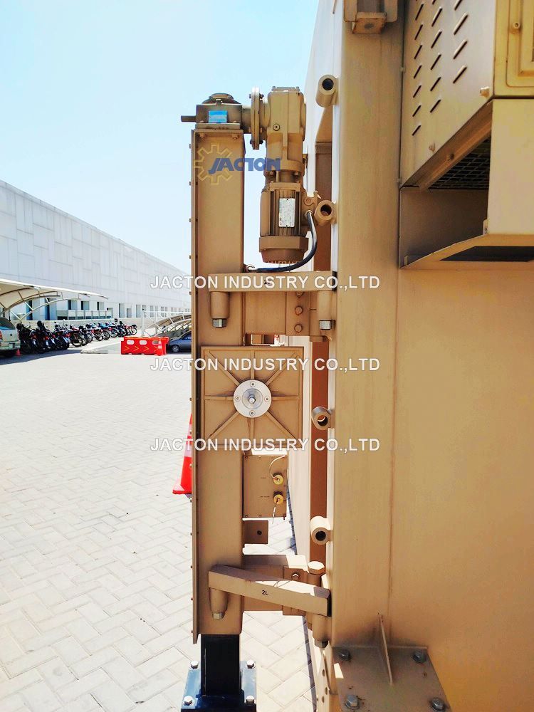 automatic truck leveling mechanism including plc control and jacks