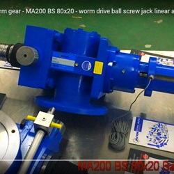 electric motor with worm gear - MA200 BS 80x20 - ball screw jack